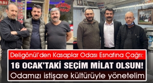 Deligönül’den Kasaplar Odası Esnafına Çağrı:  16 Ocak’taki seçim milat olsun! Tüm üyelerimizle odamızı istişare kültürüyle yönetelim!