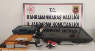 Elbistan’da testere hırsızları yakalandı