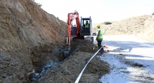 Göksun - Yeşilköy Mahallesi İçmesuyu Şebeke Hattı Çalışmaları Tamamlandı