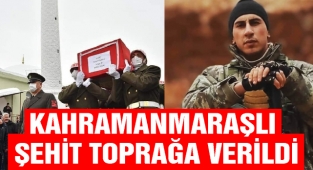 Kahramanmaraşlı Şehit Toprağa Verildi