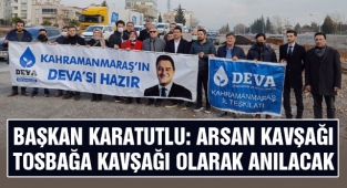 Karatutlu: Arsan Kavşağı Tosbağa Kavşağı Olarak Anılacak