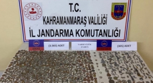 Pazarcık’ta tarihi eser operasyonu