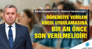 Yardımcıoğlu: Öğrenciye verilen kredi uygulamasına bir an önce son verilmelidir!
