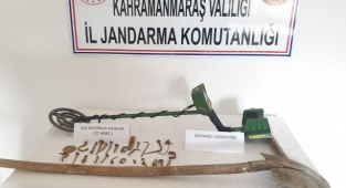 Afşin’de define avcıları suçüstü yakalandı