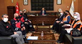 Başkan Güngör AFAD Yetkililerini Ağırladı