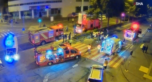 Kahramanmaraş'ta feci kaza kamerada: 1 ölü 3 yaralı