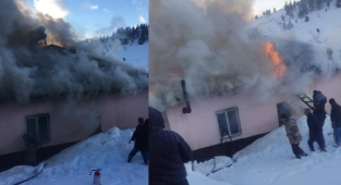 Kahramanmaraş’ta sobadan çıkan kıvılcım evi kül etti