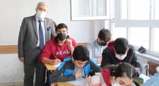 KSÜ Rektörü Prof. Dr. Niyazi Can Abdullah Çinkay Anadolu Lisesi Öğrencileriyle Bir Araya Geldi