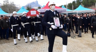 Şehit Polis Memuru Son Yolculuğuna Uğurlandı