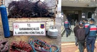 Tren raylarını çaldılar yakalandılar