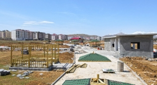 Afşin Millet Bahçesi Yükseliyor