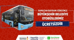 Bayramda Büyükşehir Otobüsleri Ücretsiz