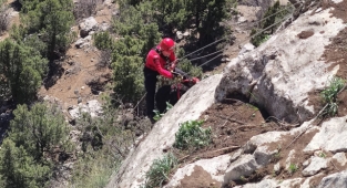 Kahramanmaraş’ta keçi kurtarma operasyonu