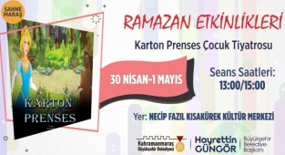 Karton Prenses Minik İzleyicilerini Bekliyor