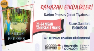 Karton Prenses Minik Tiyatroseverlerle Buluşacak