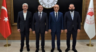 Kervancıoğlu Bakan Kirişci'yi ziyaret etti!