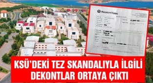 KSÜ’deki Tez Skandalıyla İlgili Dekontlar Ortaya Çıktı