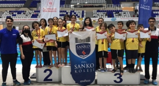 Okullar Arası Yüzme İl Birinciliği Yarışlarına SANKO Damgası