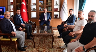 Başkan Güngör Judo Federasyonu Başkanı Huysuz’u Ağırladı