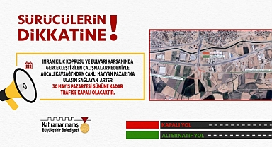 Büyükşehir Kahramanmaraşlı Sürücüleri Uyardı!