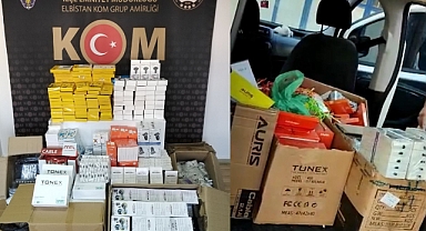 Elbistan’da kaçak aksesuar operasyonu