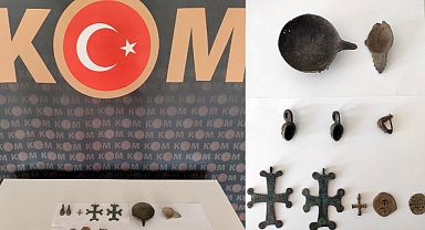 Elbistan’da Roma dönemine ait tarihi eser ele geçirildi