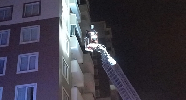 Kahramanmaraş’ta 14 katlı binada yangın paniği 