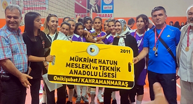 Kahramanmaraş’ta Mükrime Hatun M-T-Anadolu Lisesi şampiyon oldu