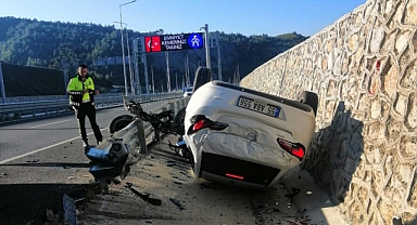 Kahramanmaraş’ta otomobil takla attı: 3 yaralı
