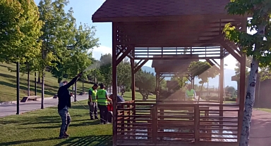 Park ve Mesire Alanlarında Bakım Onarım Çalışması