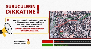 Sürücüler Alternatif Güzergâhlara Yönlendirildi!