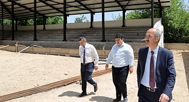 Dulkadiroğlu Belediyesi Dereköy Güreş Sahası’nı Yeniledi