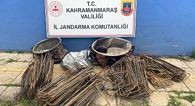 Göksun’da bakır kazan ve demir hırsızları tutuklandı