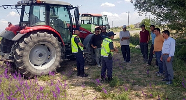 Jandarma ekipleri traktör sürücülerini uyardı