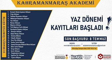 Kahramanmaraş Akademi’de Yaz Dönemi Kayıtları Başladı
