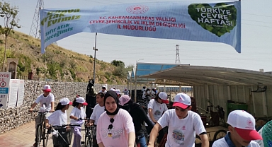 Kahramanmaraş’ta çevre dostu bir yaşam için pedal çevirdiler