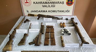 Kahramanmaraş’ta PKK’ya ait silah deposu bulundu