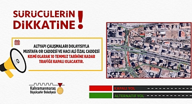 Sürücüler Alternatif Güzergâhlara Yönlendirildi