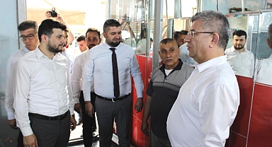 TÜMKİAD üyeleri Milletvekili Aycan ile esnafı ziyaret etti 