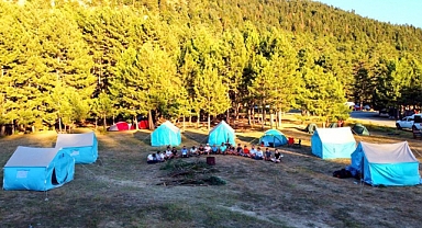 Büyükşehir'in Doğa Kampına Doğaseverlerden Tam Not