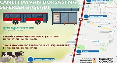Canlı Hayvan Borsası’na Ücretsiz Ring Seferleri Başlıyor