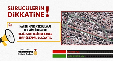 Kahramanmaraş’ta Sürücülerin Dikkatine