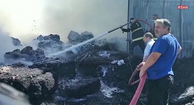 Kahramanmaraş’ta tekstil fabrikasında yangın