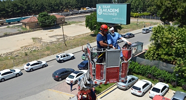 Özel Sular Akademi Hastanesi’nden yangın tatbikatı!