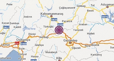 Pazarcık 1 saat içerisinde 4 kez sallandı