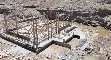 Pazarcık İlçesi Aksu Keson Kuyuları İyileştirme ve Terfi Merkezi Yapımı Çalışmaları Devam Ediyor