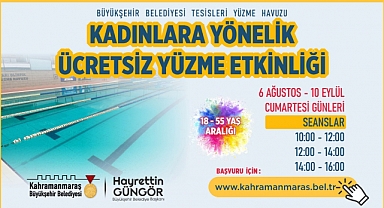 Büyükşehir’den Kadınlar İçin Ücretsiz Yüzme Etkinliği