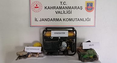 Elbistan’da izinsiz kazı yapan 3 kişi yakalandı