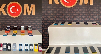 Elbistan’da kaçak telefon operasyonu