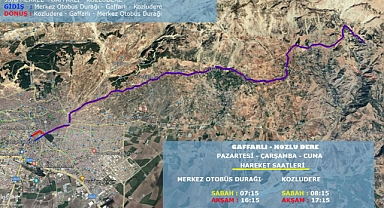 Gafarlı ve Kazma Bağları’na Yeni Ulaşım Hattı
